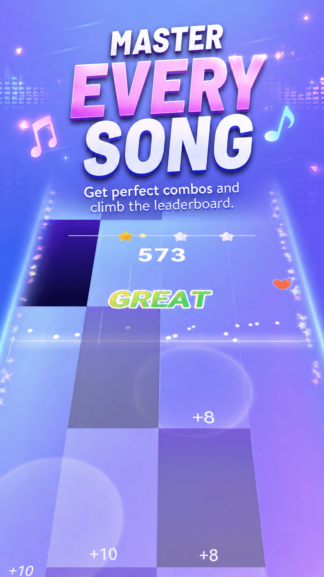 Colorful music rhythm game screenshot